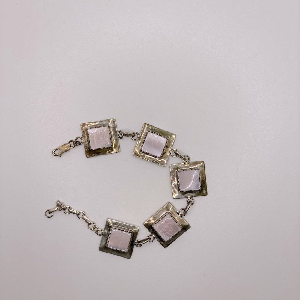Pink Sterling silver bracelet